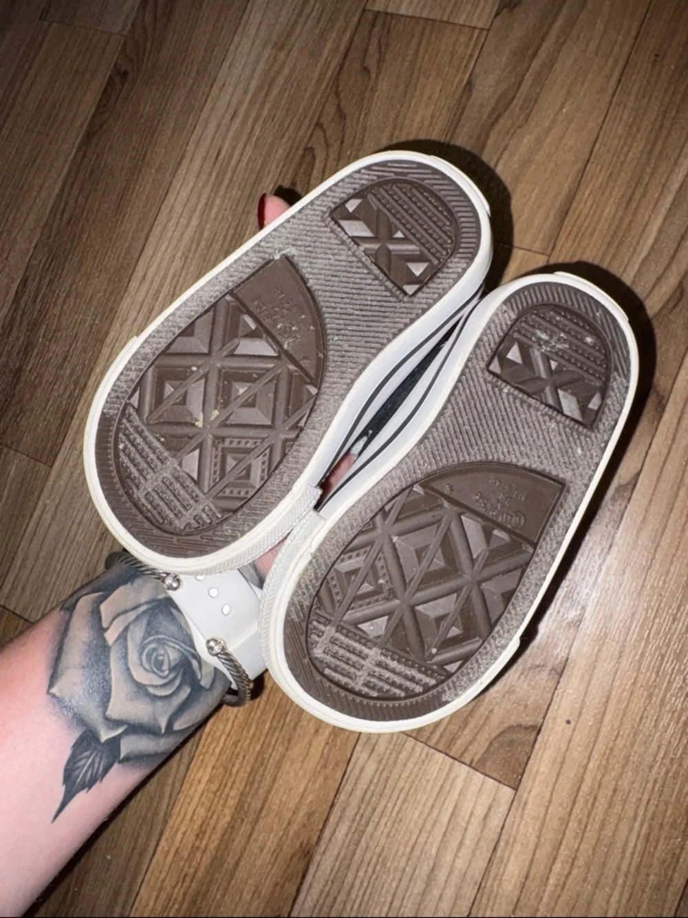 Baby Converse Black and White Low-Top Sneakers